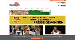 Desktop Screenshot of basketball.de