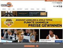 Tablet Screenshot of basketball.de