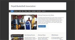 Desktop Screenshot of basketball.com.np