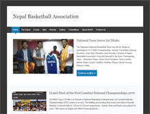 Tablet Screenshot of basketball.com.np